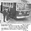 Image may contain: 2 people, outdoor, text that says '500 HABANA Sagler Br1t1sh Buses for Cuba... See main cap.tion PICTURE SLOWS: The first bus for Cuba next stop Havana. From left to right: Senor 08man Marinez, Cuban commercial manager; Senor Luis Ricardo Alonso, the Cuban Ambassador; and Mr .Donald G. Stokes of Leylands. D.E 1. 23 june'