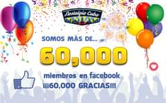 Image may contain: text that says 'Nostalgia Cuba SOMOS MÀS DE... 60,000 miembros en facebook iii60,000 GRACIAS!!! my'