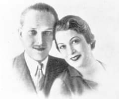 May be a black-and-white image of 2 people