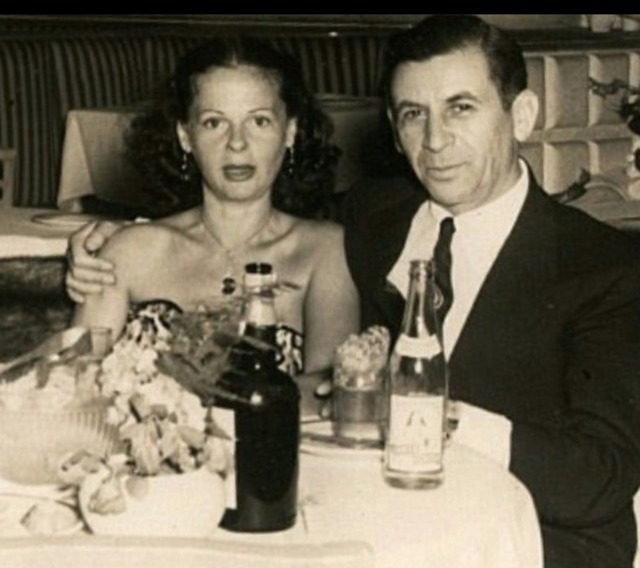 Meyer Lansky con su esposa en el Tropicana
