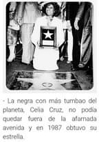 May be an image of 3 people, people standing and text that says 'con -La negra planeta, Celia quedar fuera avenida y estrella. no más tumbao del Cruz, podía de la afamada obtuvo en 1987 su'